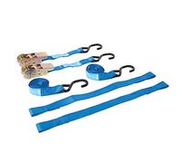 Silverline 285155 Sangle à cliquet 4 pièces pour moto classé 350 kg, capacité 700 kg