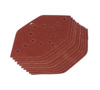Silverline 291937 10 feuilles abrasives hexagonales Grain 40