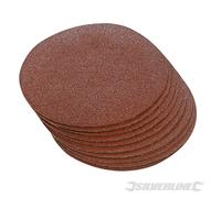 Silverline 298538 10 disques abrasifs auto-agrippants 300 mm Grain 60