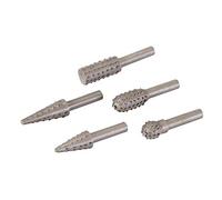 Silverline 327567 Jeu de 5 râpes pour perceuse