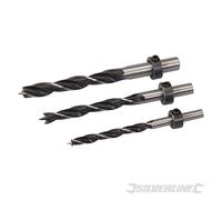 Silverline 342613 Mèches pour trous de chevilles, 3 pcs