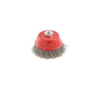 Silverline 347429 Brosse boisseau fils en acier/inox serti 100 mm