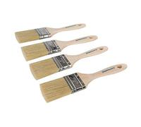 Silverline 371562 Lot de 4 pinceaux à poils mixtes, usage professionnel, 50 mm