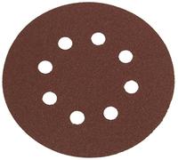 Silverline - 382903 - Disque abrasif auto-collant perforé - Grain 120 - 125 mm - Pack de 10