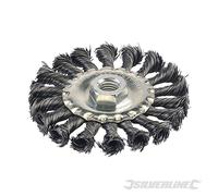 Silverline 398772 Brosse circulaire en acier torsadé
