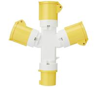 Silverline 399015 Bloc électrique 3 voies 16 A 110 V