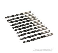 Silverline 425714 Mèches avec tige, 10 pcs