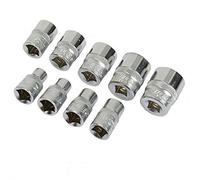 Silverline 427562 Jeu de 9 douilles impériales 3/8" 1/4" - 3/4"