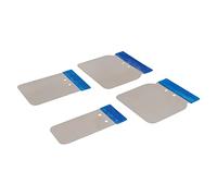 Silverline 427734 Jeu de 4 spatules de Carrossier INOX 50, 80, 100 et 120 mm