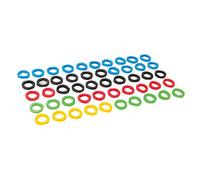 Silverline 431620 Lot de 50 couvre-clés de couleurs assorties Lot de 50