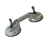 Silverline 456945 - Ventouse en aluminium - double - 100kg