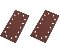 Silverline 457004 10 feuilles auto-agrippantes perforées 115 x 230 mm Grain 80 (Lot de 2)