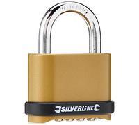 Silverline 472645 Cadenas à 4 chiffres en Alliage de Zinc