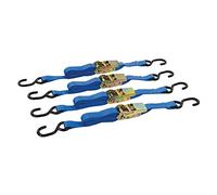 Silverline 481938 Lot de 4 sangles d'arrimage 250 kg 4 m x 25 mm