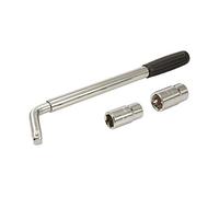 Silverline 491372 Support de roue télescopique Chromé 1/2"