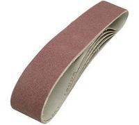 Silverline - 5 bandes abrasives 50 x 686 mm - Grain 80 SILVERLINE G
