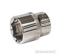 Silverline 501792 Douille hexagonale métrique 1/2" - 1/2" douille hexagonale