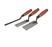 Silverline 571530 Lot de 3 truelles à lisser poignée caoutchoutée 13/38/51 mm