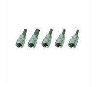 Silverline 580431 Jeu de 5 douilles Torx 3/8"