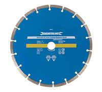 Silverline 589673 Lame diamantée à tronçonner le béton et la pierre 230 x 22,2 mm