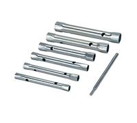 Silverline 589709 Jeu de 6 clés tubulaires doubles métriques 8-19 mm