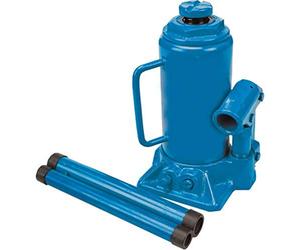 Silverline 598558 Cric-Bouteille Hydraulique, 10 Tonnes, bleu