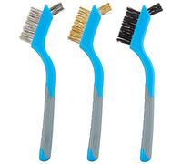 Silverline Tools – Jeu de 3 mini-brosses métalliques assorties 617623