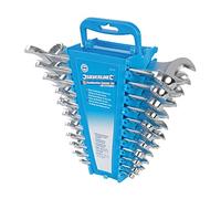 Trousse de clés mixtes - SILVERLINE - Jeu de 22 - Acier chrome-vanadium - Tailles métriques et AF