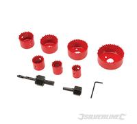 Silverline 633479 Set de carottage, 11 pcs