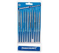 Silverline 633509 Jeu de 10 limes aiguilles diamantées 140 mm