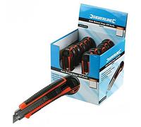 Silverline 633575 Boîte de 10 cutters à lame sécable auto-rechargeables 18 mm
