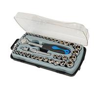 Silverline 633754 Coffret compact 39 pièces de clé à douilles 39 pcs