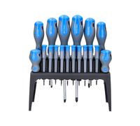 Silverline 633940 Tournevis avec manche caoutchouté, 18 pcs