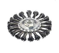 Silverline 656640 Brosse plate à fils torsadés 115 mm