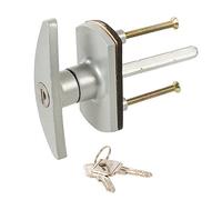 Silverline 671027 Poignée de verrouillage pour Porte de garage, Argent