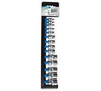 Silverline Tools Jeu de 14 douilles femelles Torx 675072 E4–E24