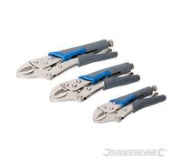 Silverline 675268 Pince autobloquante, caoutchoutée, 3 pcs