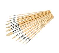 Silverline 675298 Lot de 12 pinceaux pointus