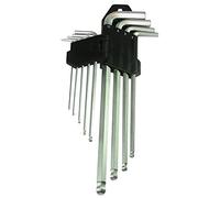 Silverline 675323 Jeu de 9 clés mâles à tête sphérique Expert 1,5-10 mm