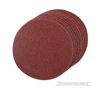Silverline 689244 Disques abrasifs autocollants 125 mm, 10 pcs