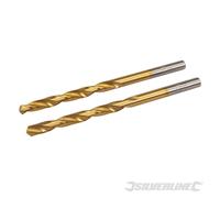 Silverline 733229 Mèches HSS avec revêtement en titane, 2 pcs