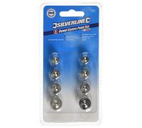 Silverline 733252 Jeu de 8 pointes de centrage pour chevillage 6-12mm