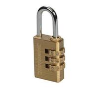 Silverline 744867 Cadenas en laiton à code 3 chiffres