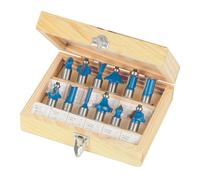 Silverline 763555 Jeu de fraises à défoncer 1/2" TCT 12 pièces