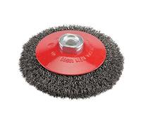 Silverline 763625 Brosse biseautée à fils ondulés 115 mm