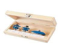 Silverline 793749 Jeu de 3 fraises pour portes à panneau 1/2" TCT