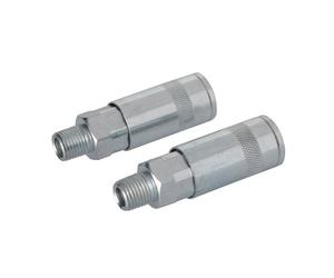 Silverline 794320 Lot de 2 Coupleurs rapides pour tuyau air comprimé 1/4" BSP