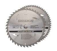 Silverline Tools Lames de scie circulaire 803634 TCT Jeu de 2
