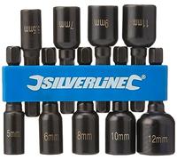 Silverline 855189 Embouts de vissage d'écrous magnétiques 9 pièces