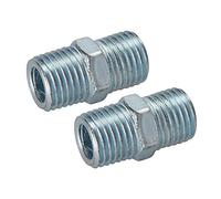 Silverline 868632 - 2 coupleurs rapide L. 25 mm à deux extrémités filetées 1/4"